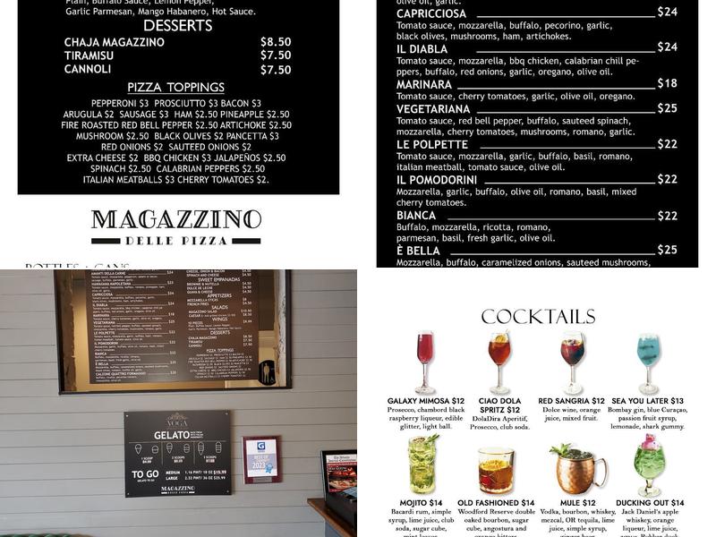 Magazzino Delle Pizza Menu