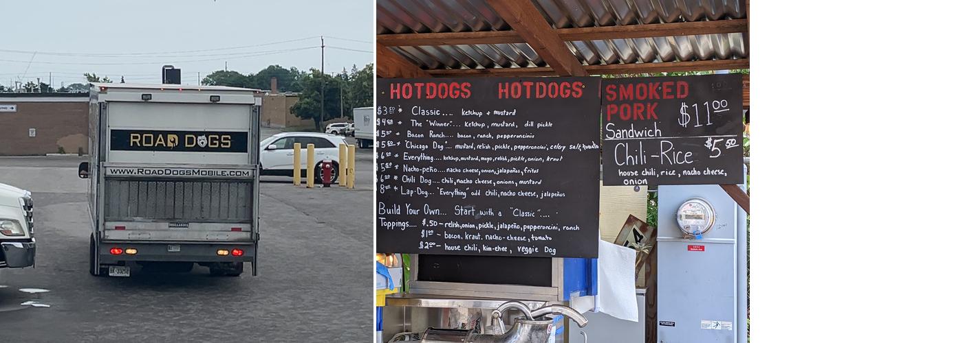 Roaddogs Menu