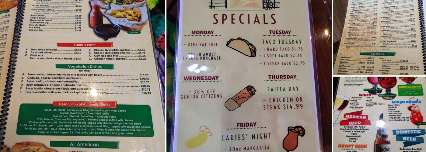 El Rancho Viejo Mishawaka Menu