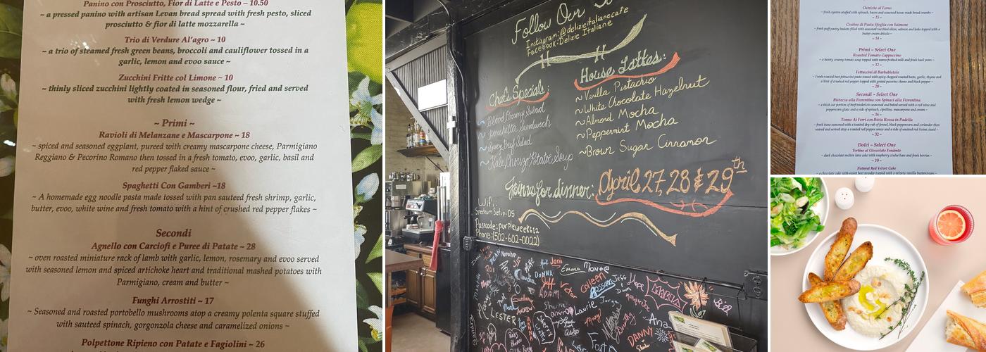 Delizie Italiane Menu