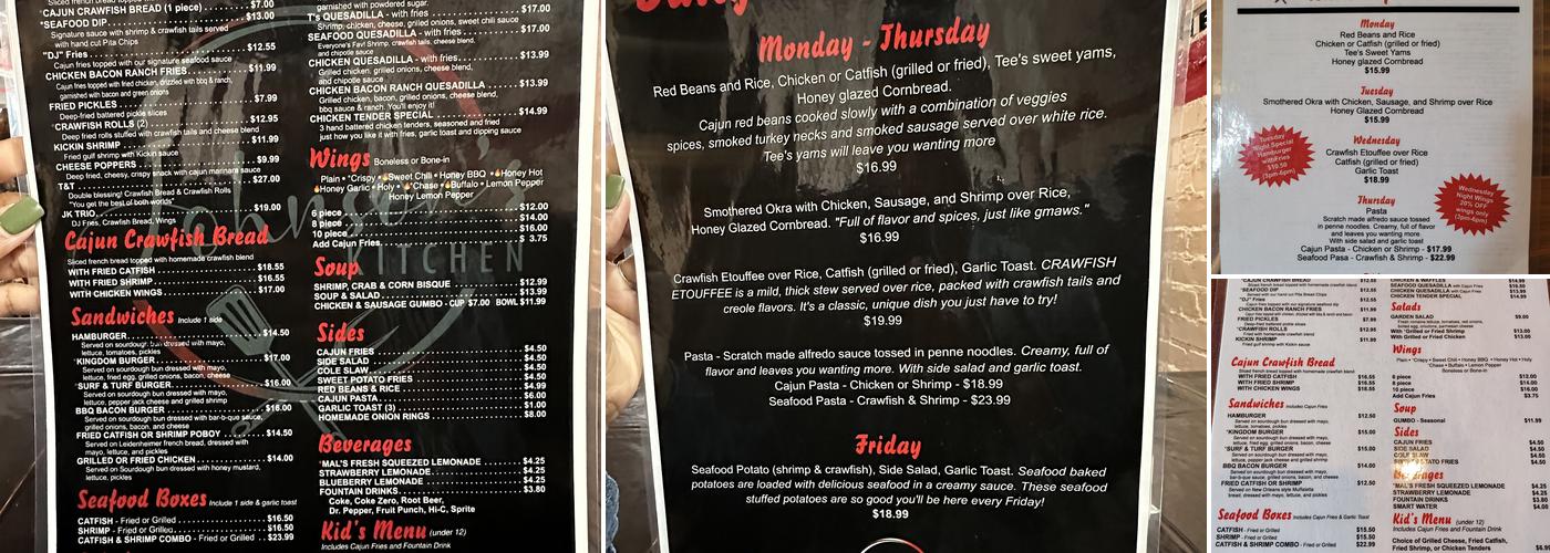 Johnson's Kitchen Menu