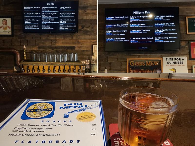 Miller's Pub Menu
