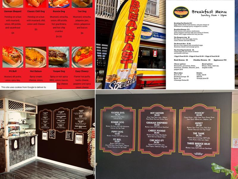 Yooper Dogz Menu