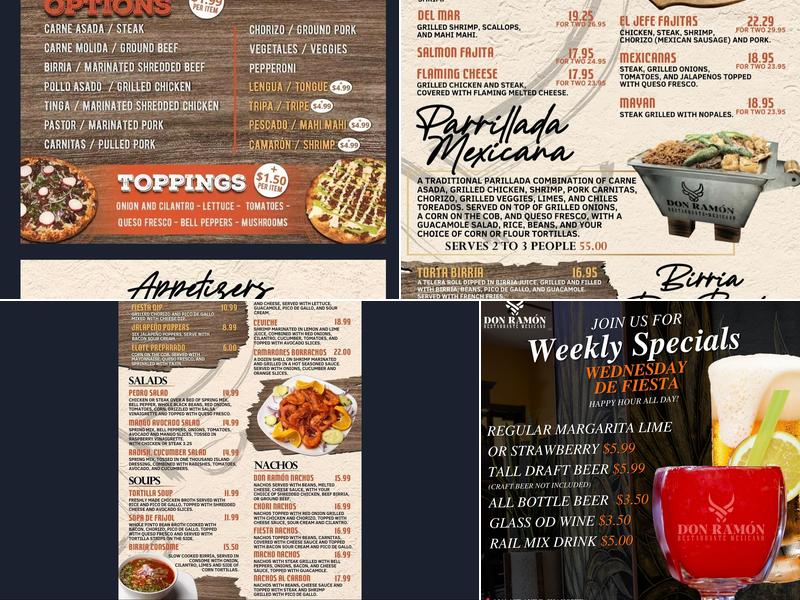 Don Ramon Restaurante Mexicano Menu
