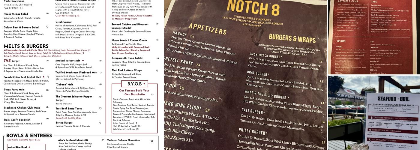 Notch 8 Menu