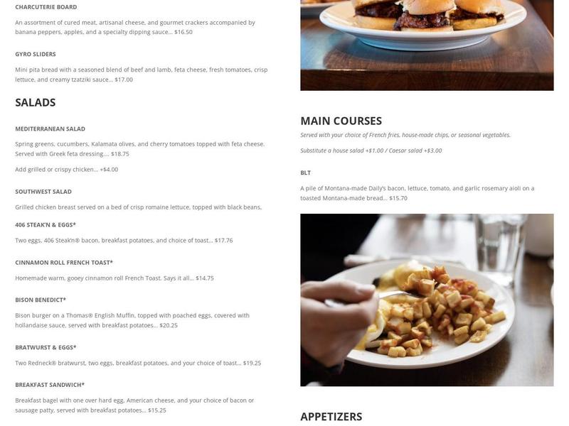 Ross Peak Grill & Go Menu