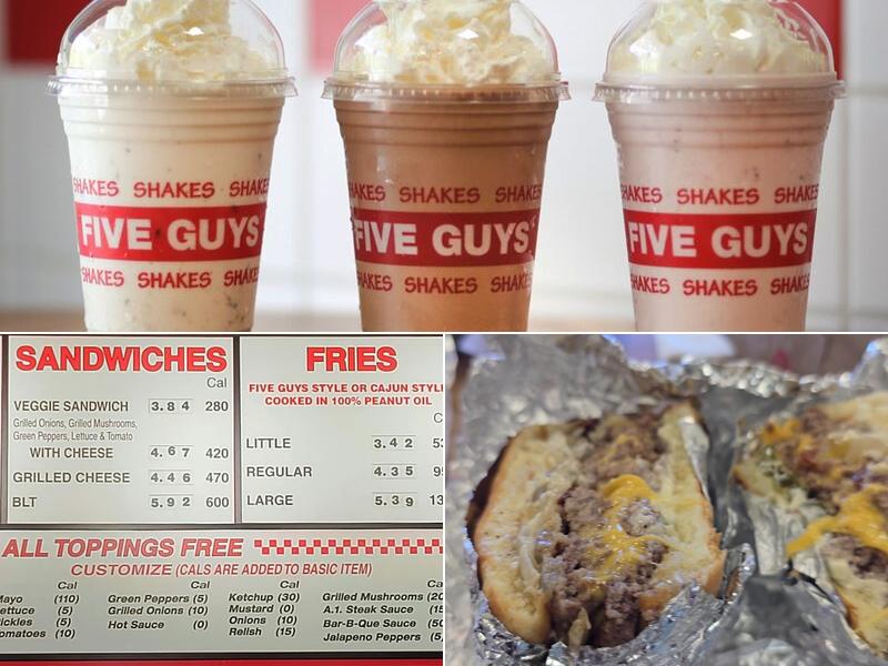 Five Guys Menu