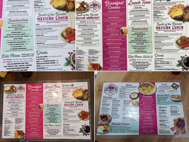 Strawberry Hill Diner Menu