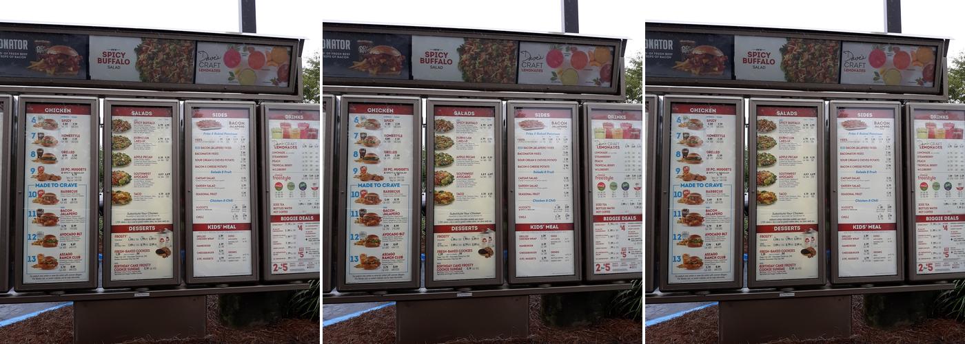 Wendy's Menu