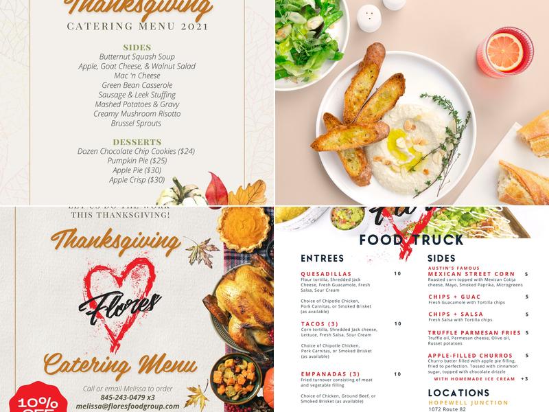 Flores Food Truck & Catering Menu