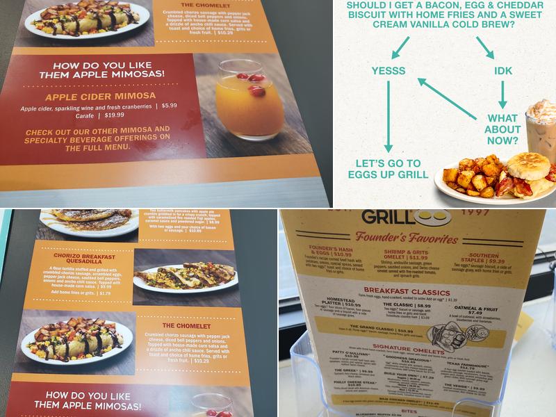 Eggs Up Grill Menu
