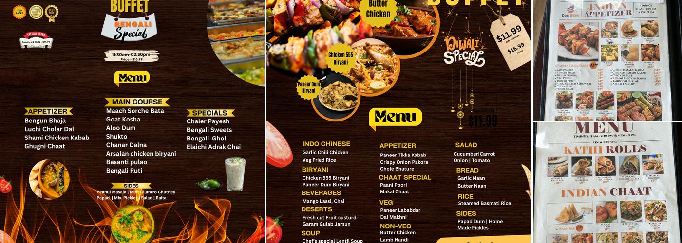 Desi Bites Menu