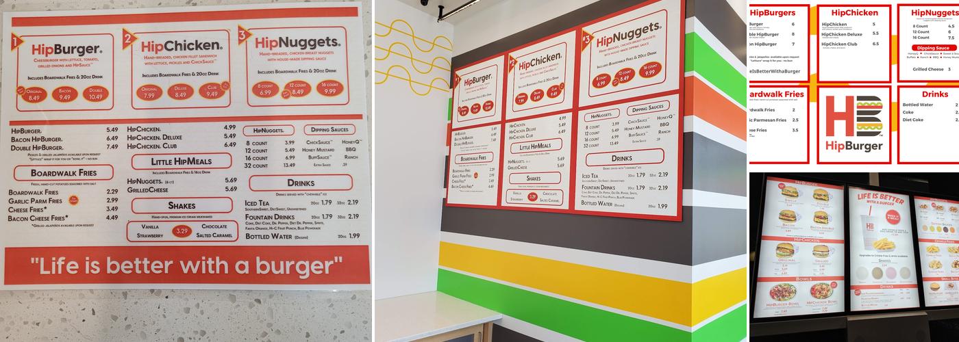HipBurger Menu