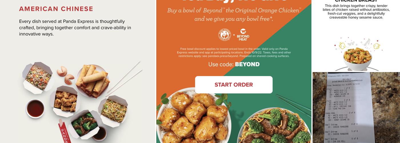 Panda Express Menu