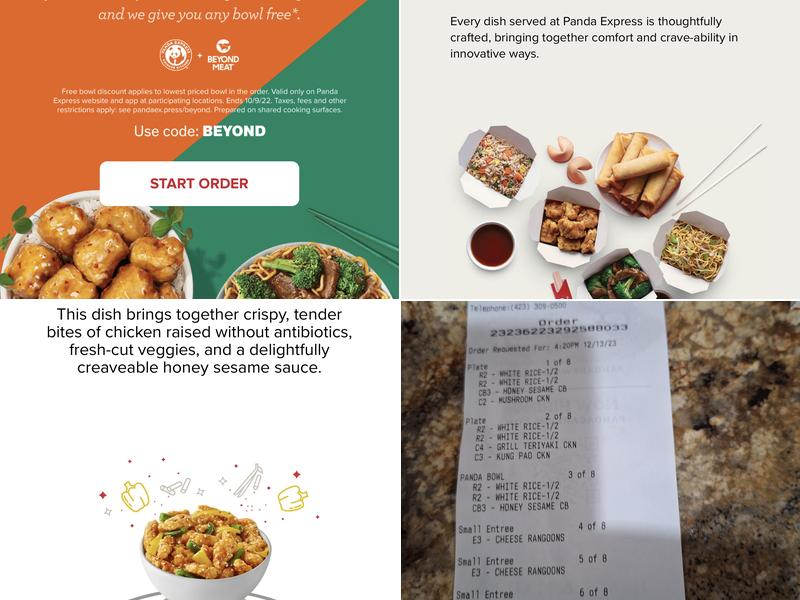 Panda Express Menu