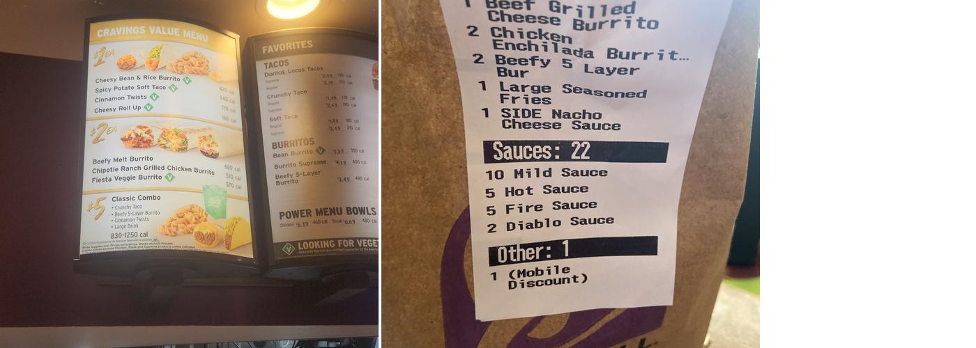 Taco Bell Menu