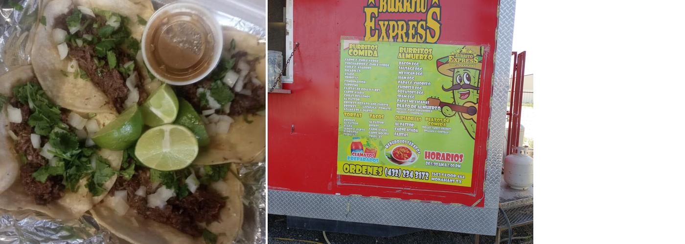 Burrito Express Menu