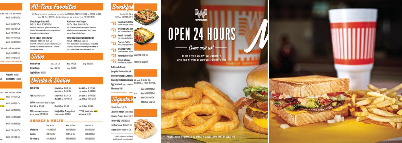 Whataburger Menu