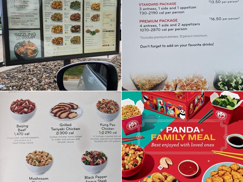 Panda express Menu