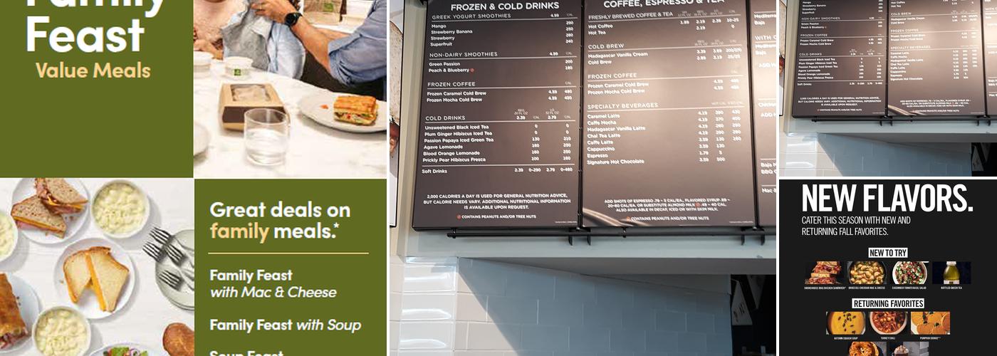 Panera Bread Menu