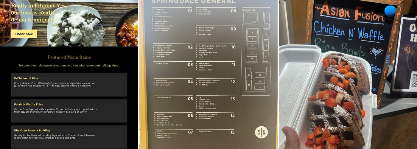 WEH? Asian Fusion Menu