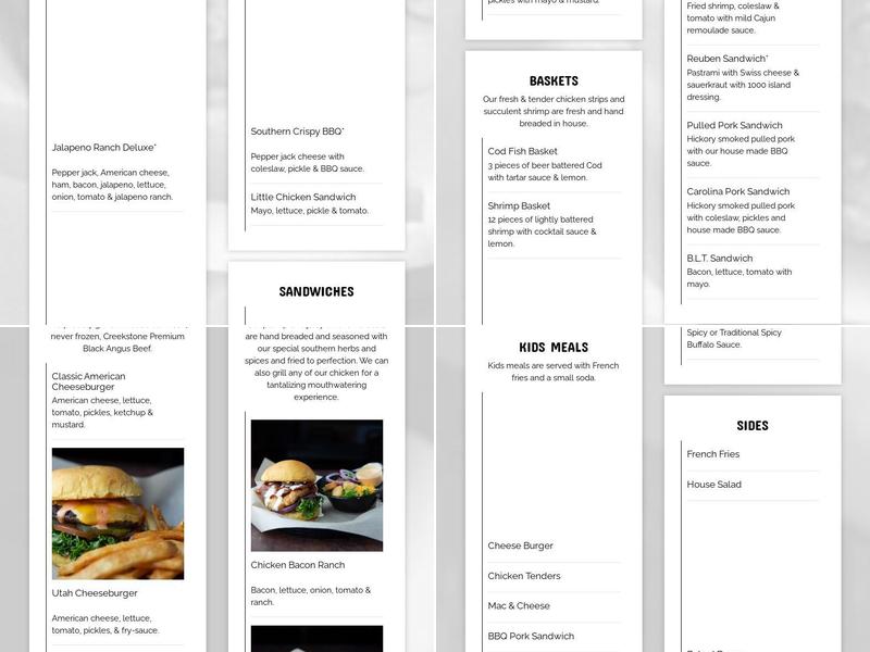 Chubbys Cafe Riverton Menu
