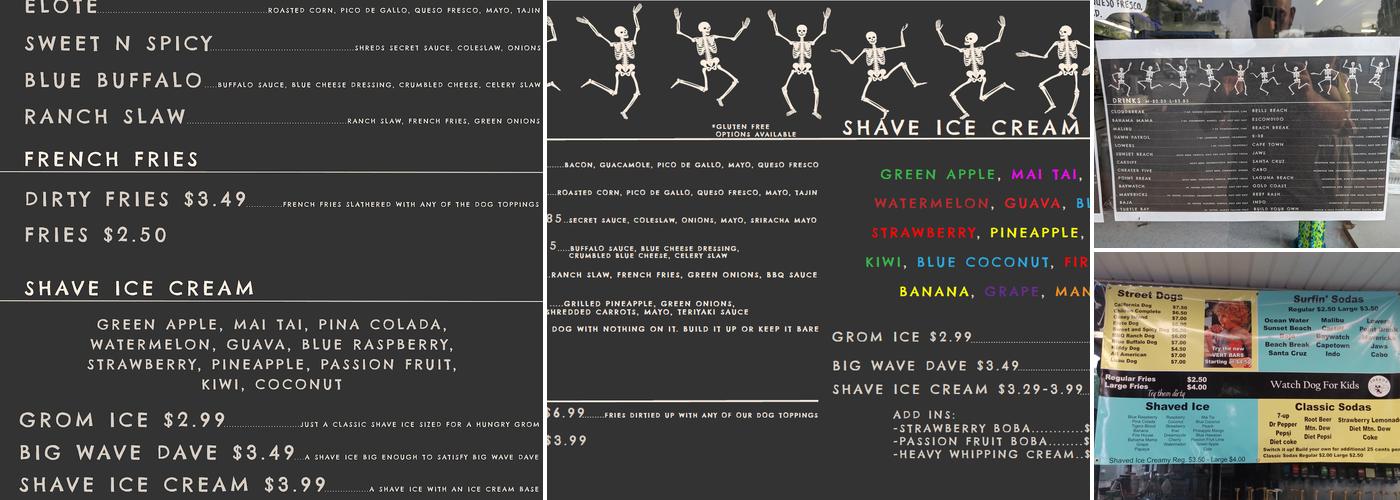Shreds Menu