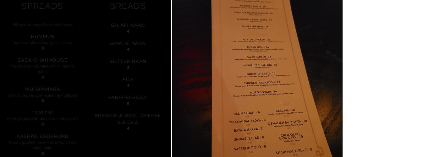 Leila Menu
