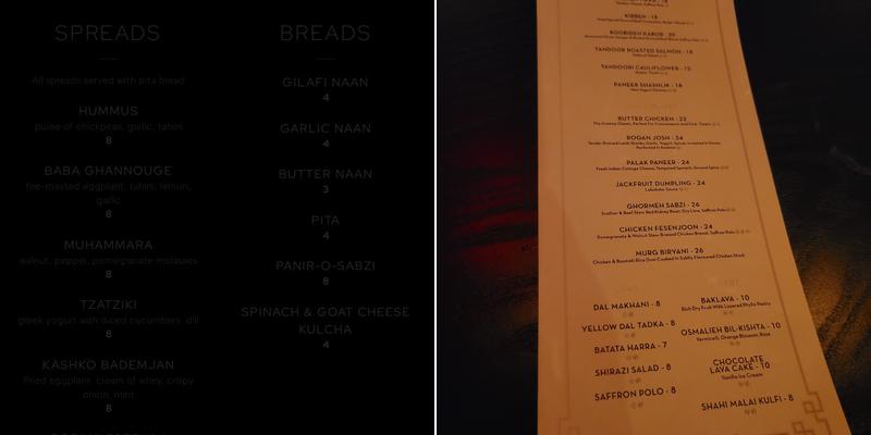 Leila Menu