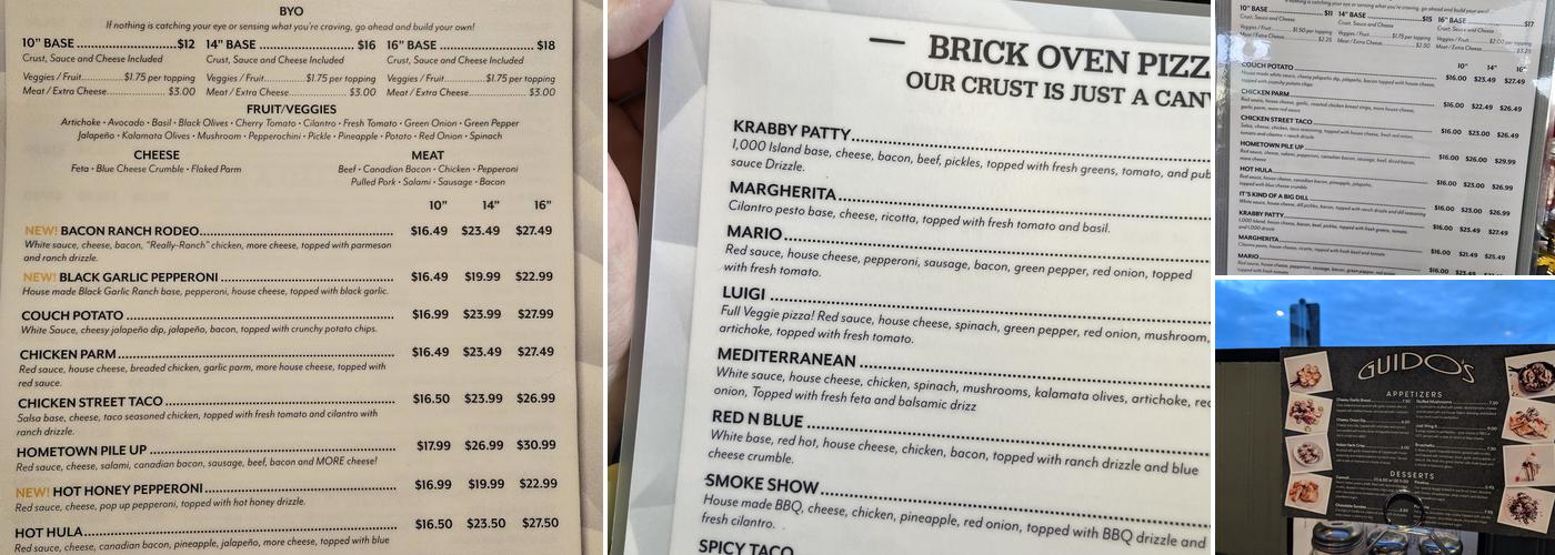 Slices Brick Oven House Menu