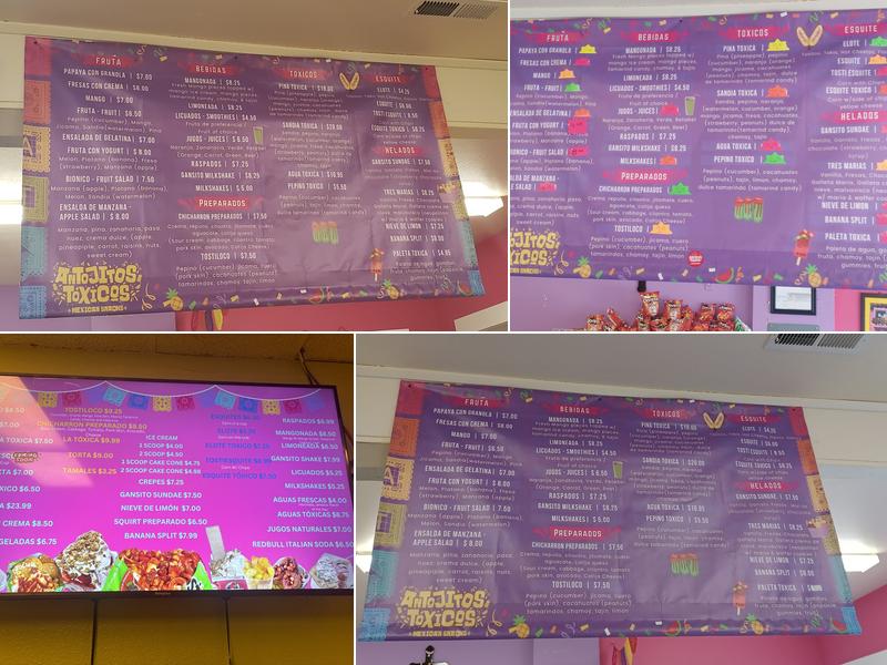 Antojitos Toxicos Menu