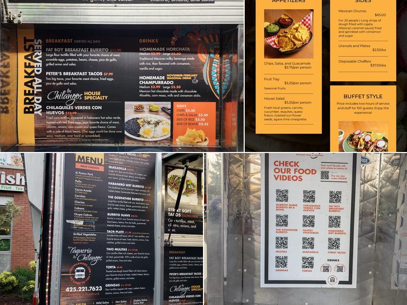 Los Chilangos - Kirkland Menu