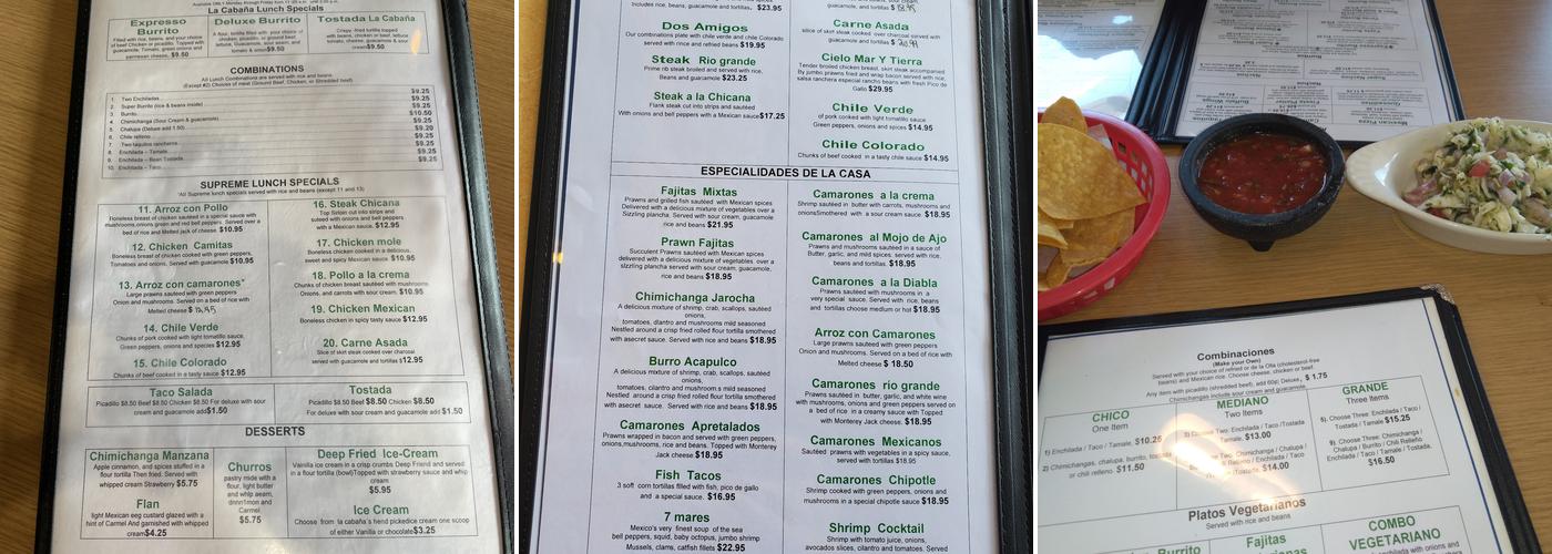 Rio Grande | Mexican • Bar Menu