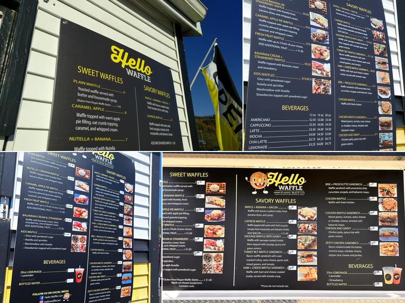 Hello Waffle Menu