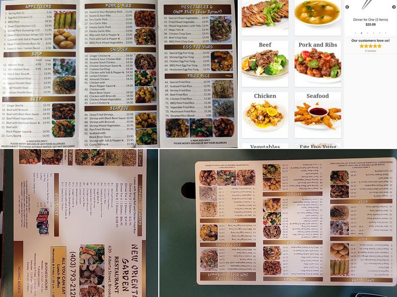 New Oriental Garden Menu