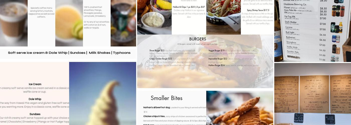 Shore Restaurant Menu