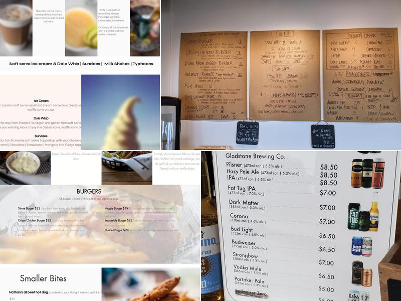 Shore Restaurant Menu