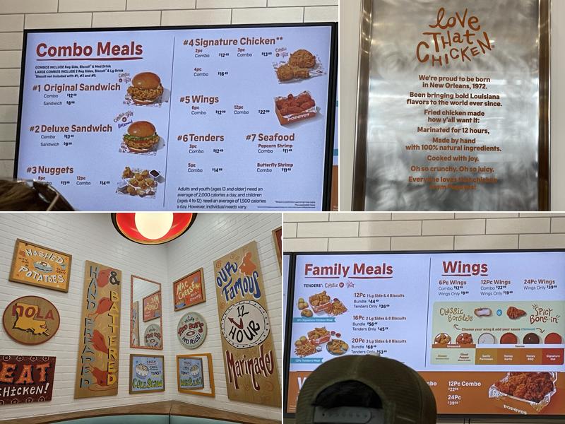 Popeyes Louisiana Kitchen Menu