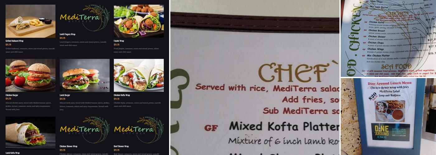 MediTerra Kitchen Menu