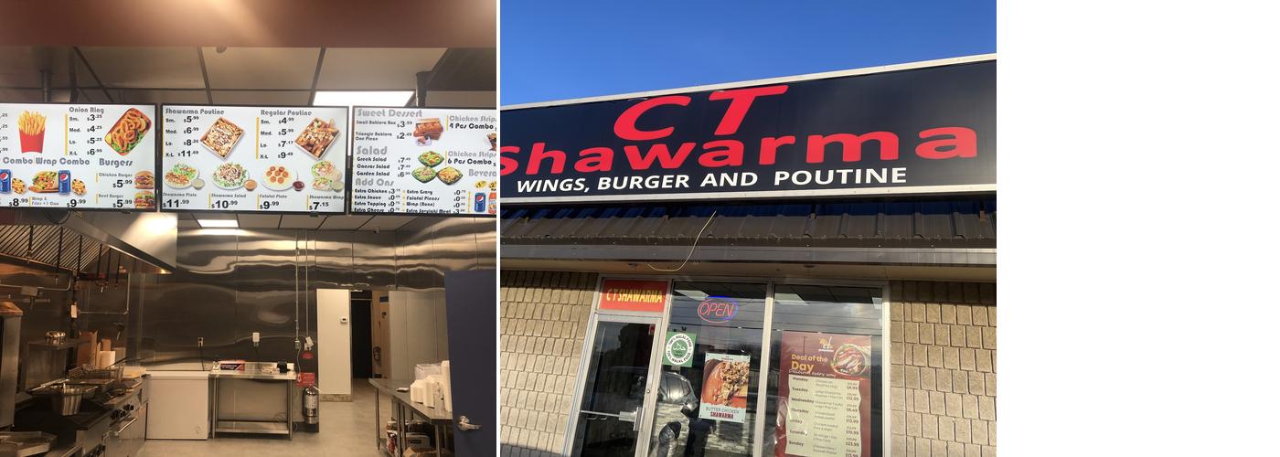 CT Shawarma King George Rd Menu