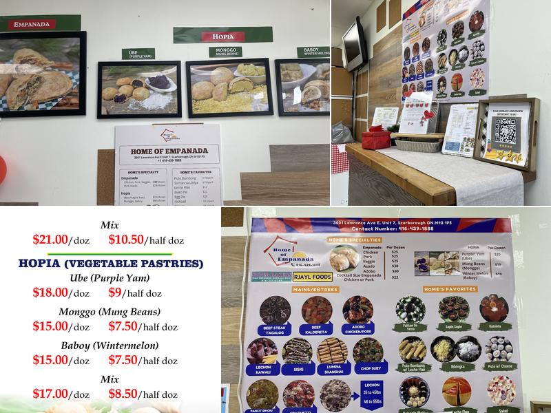 Home of Empanada Menu