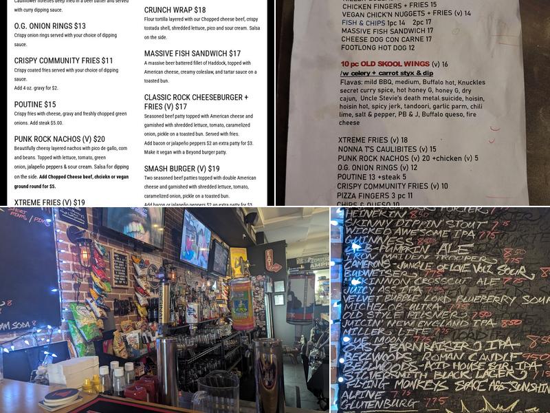 Brass Monkey Local Menu