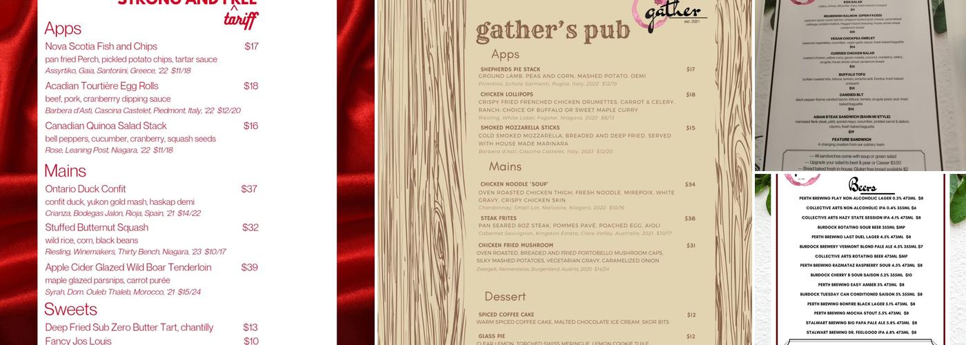 Gather Menu