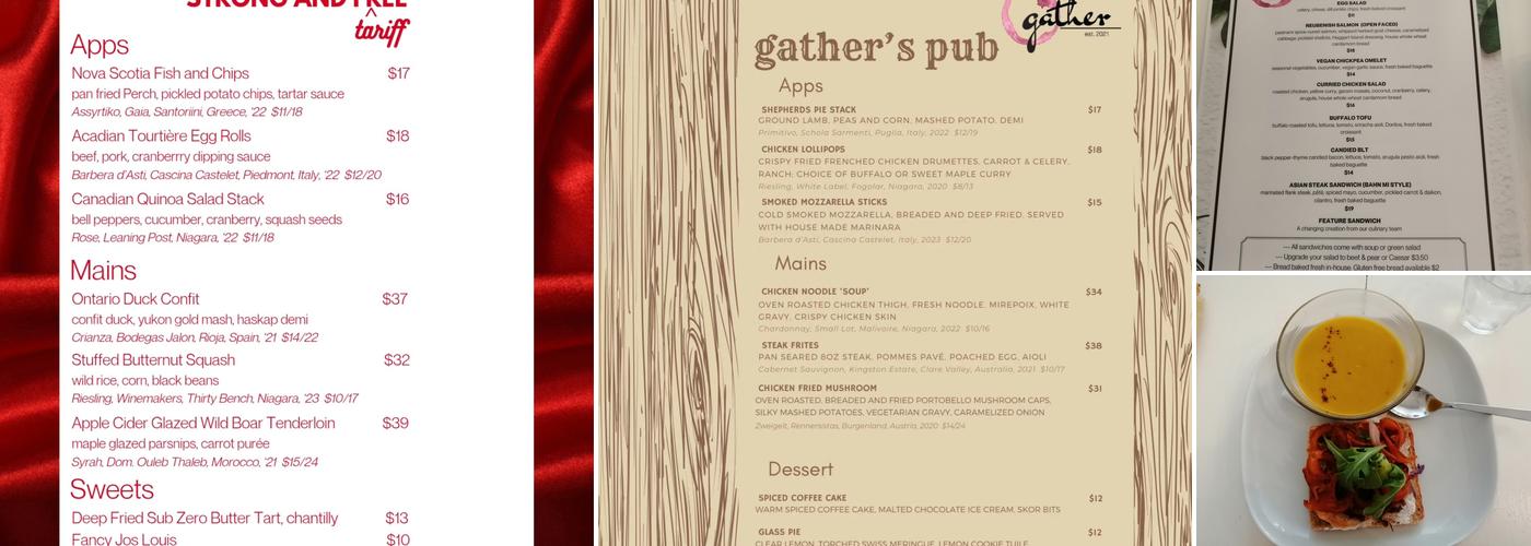Gather Menu