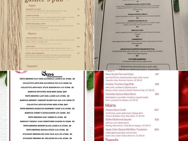 Gather Menu