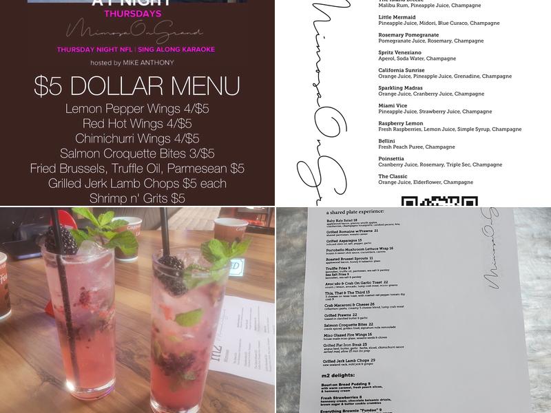 Mimosa 2 Menu