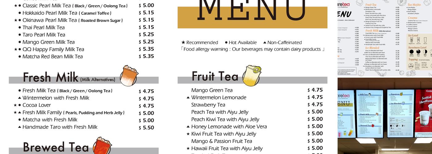 Sharetea Menu