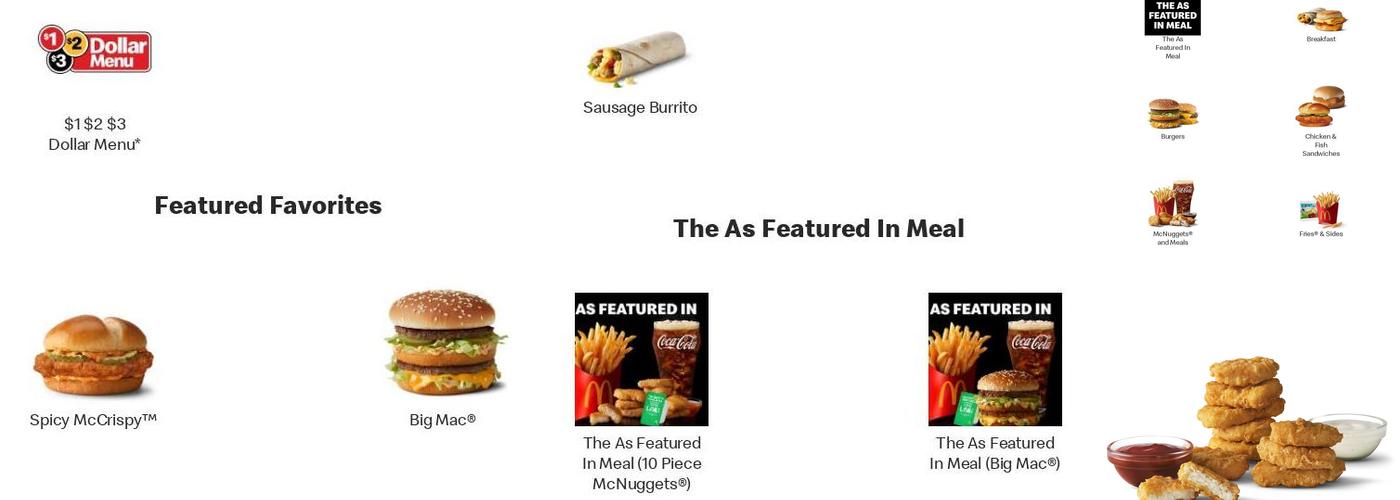 McDonald's Menu