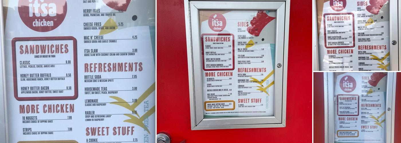 itsa chicken Menu