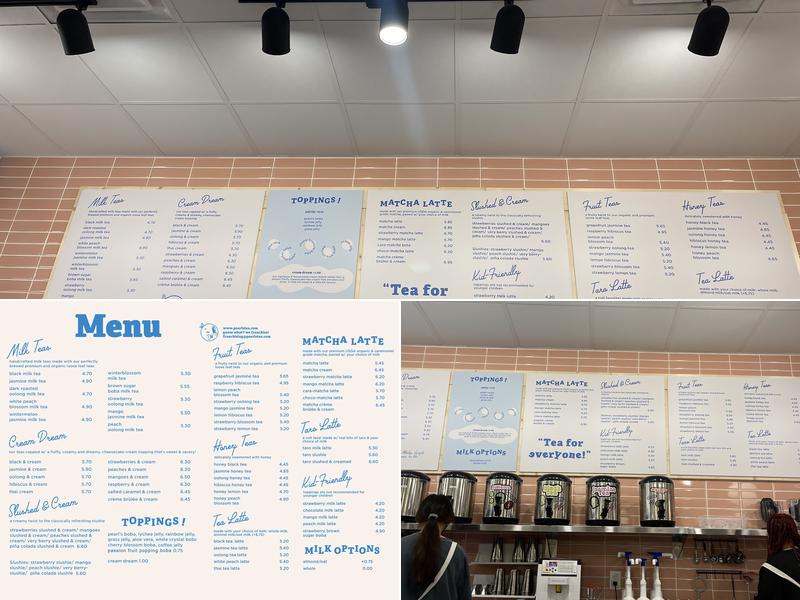 Pearl's Tea - Johns Creek Menu